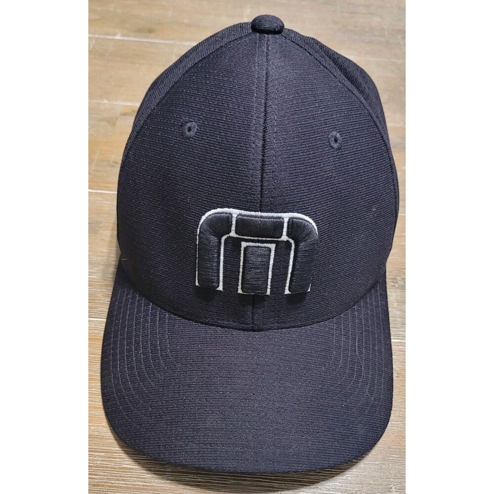 Travis Matthew B-BAHAMAS Flexible FIT HAT Size S/M Golf Cap Black Embroidered M
